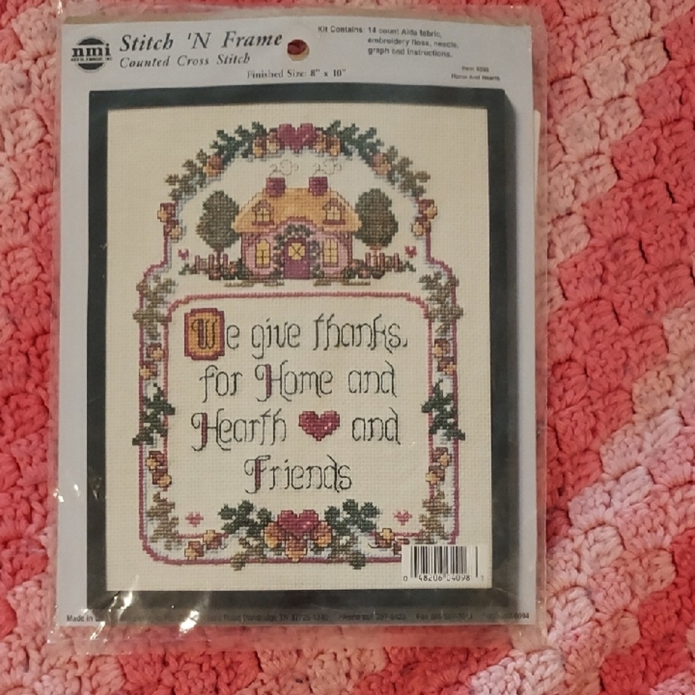 Cross Stitch Kit - Home and Hearth Design